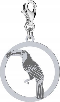 Radziszewska Jewellery Srebrny Charms z TUKANEM DEDYKACJA GRATIS