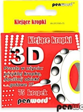 Penword KLEJĄCE KROPKI 75 3D 1, 5mm Penword