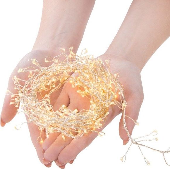 Lampki choinkowe Springos 300 LED białe ciepłe