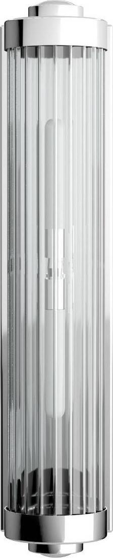Kinkiet Orlicki Design Łazienkowa LAMPA ścienna Fumi Parette Cromo IP44 Orlicki Design okrągła OPRAWA kinkiet szklana tuba IP44 chrom