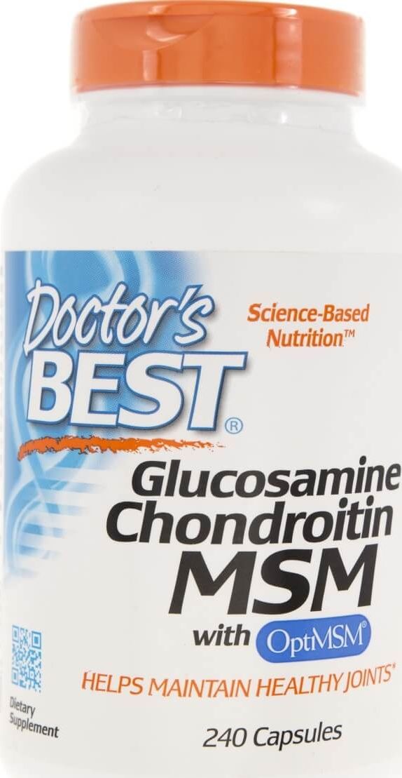 DOCTORS BEST Doctor's Best Glukozamina Chondroityna MSM - 240 kapsułek