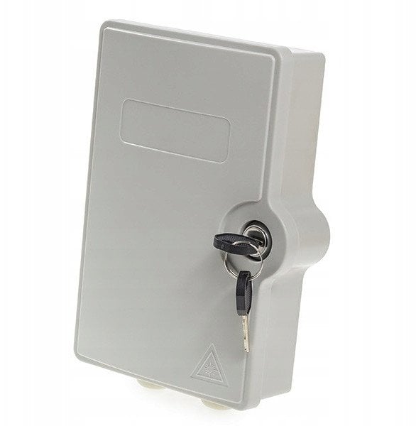 Przełącznica FTTH, IP65, 2x SC simplex, bez adapterów, zamykana na klucz