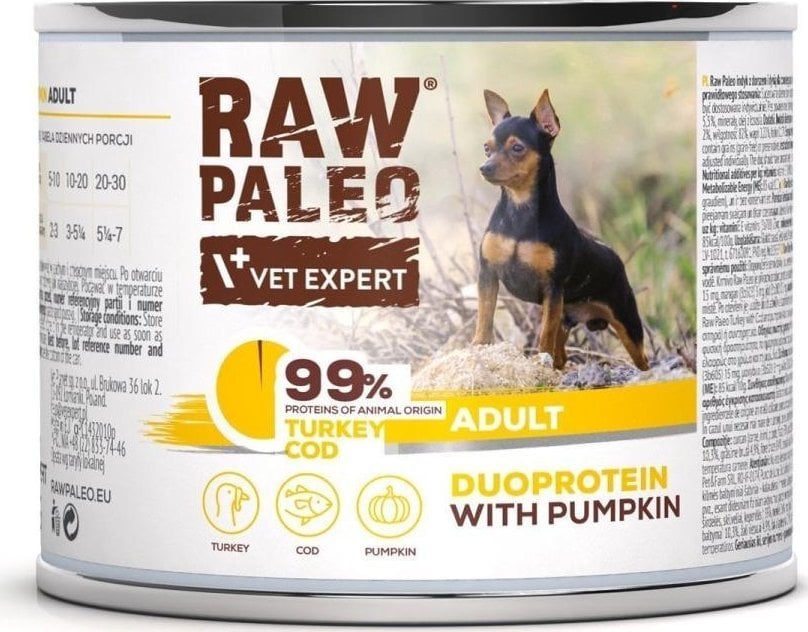 Raw Paleo Turkey&Cod Adult Can 200g