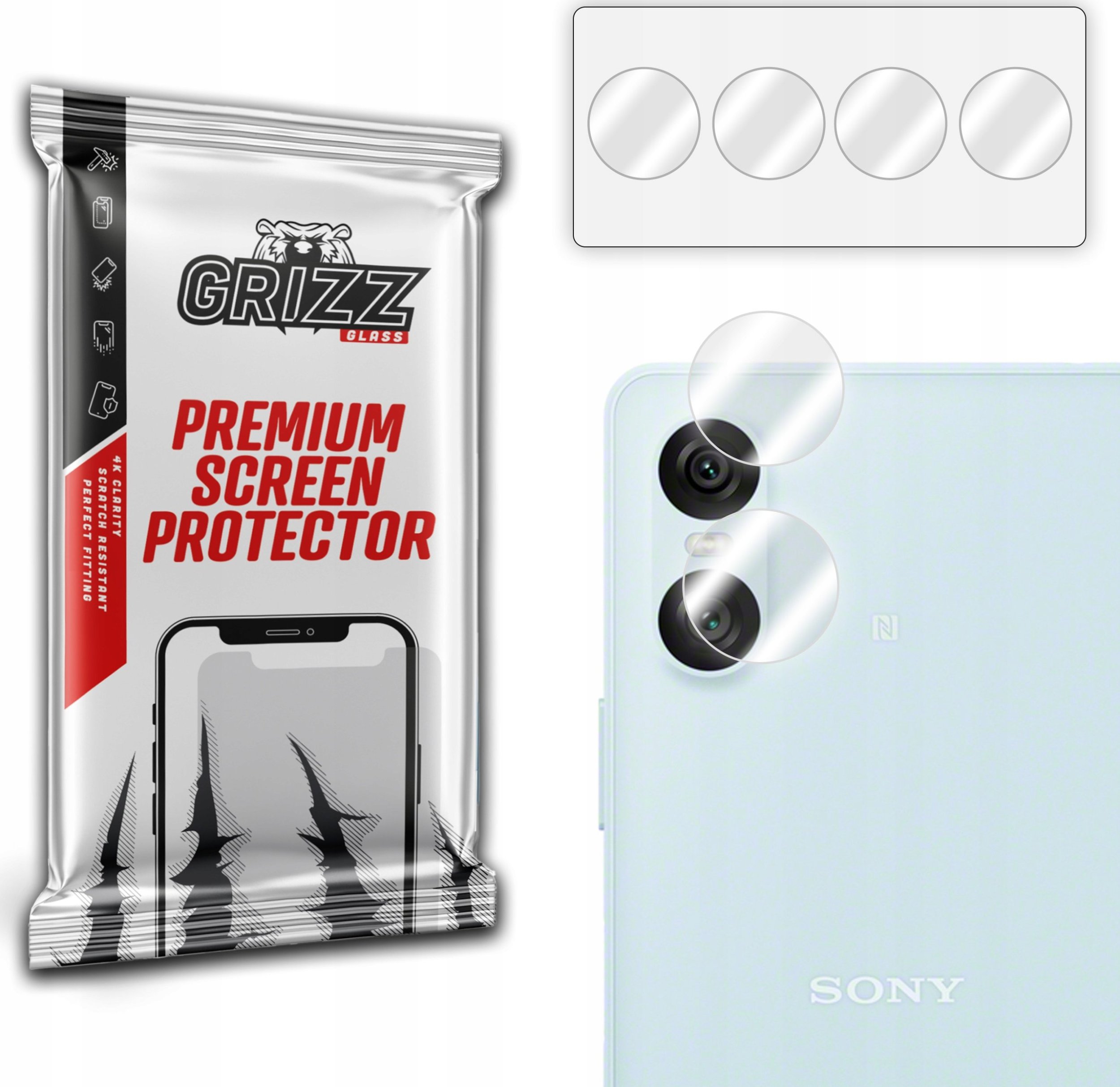 GrizzGlass Szkło na aparat GrizzGlass HybridGlass Camera do Sony Xperia 10 VI
