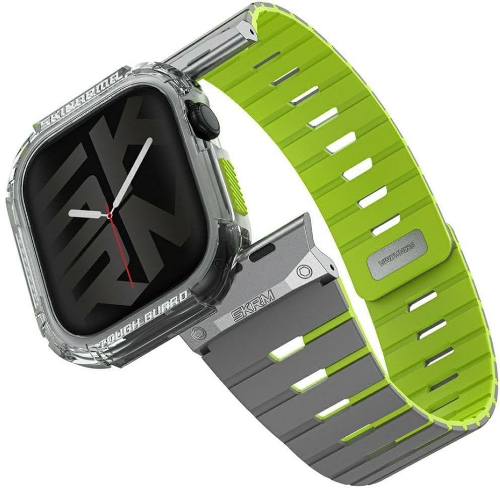 Pasek+etui Skinarma Gemini do Apple Watch 46mm niteglow