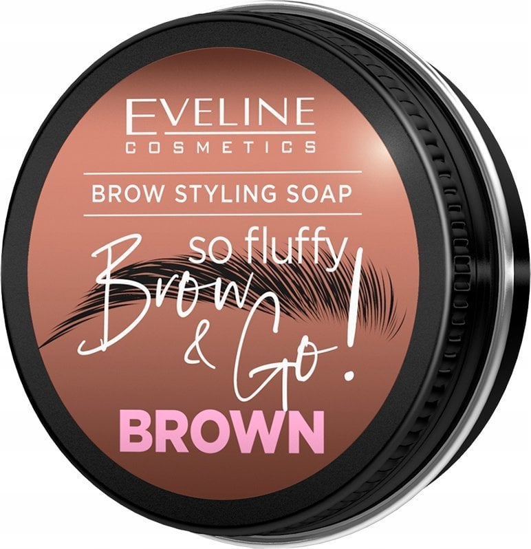 EVELINE_Brow & Go! mydło do stylizacji brwi Brown 25g