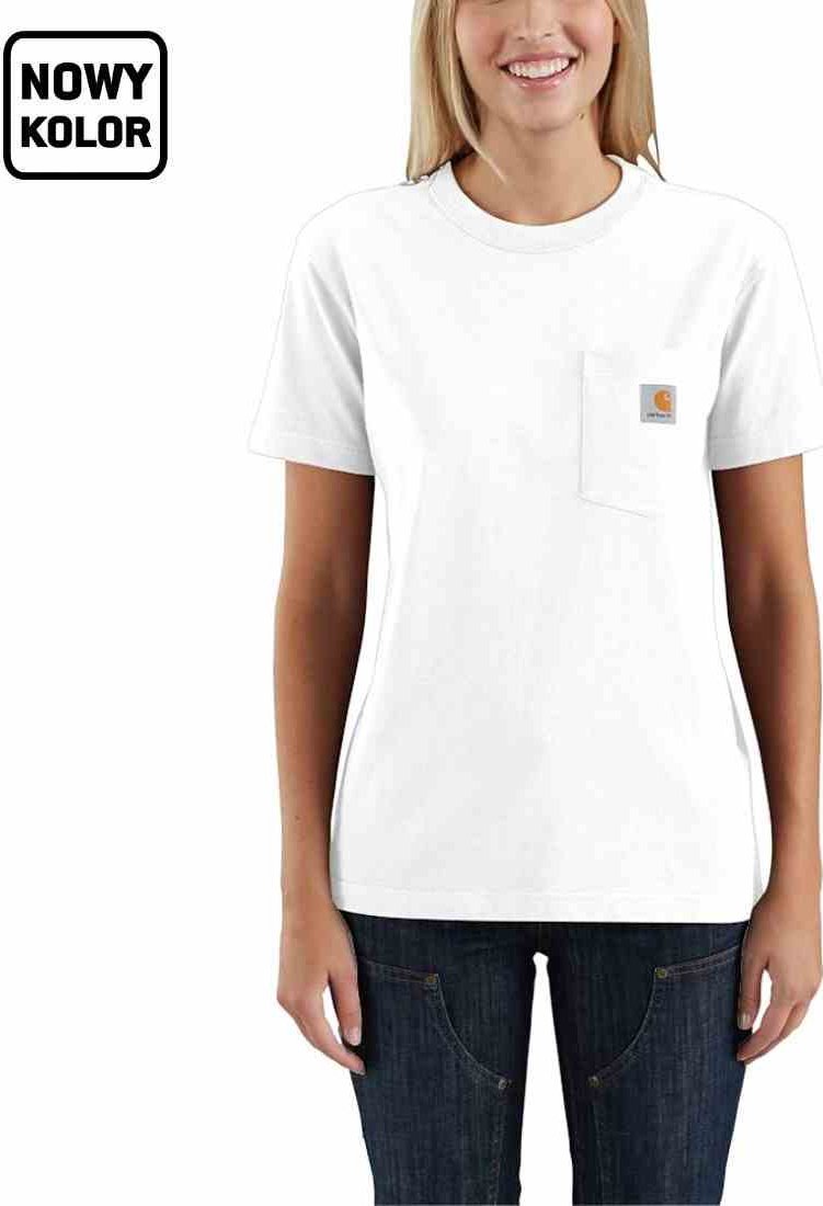 Carhartt Koszulka Carhartt WK87 Workwear Pocket S/S White
