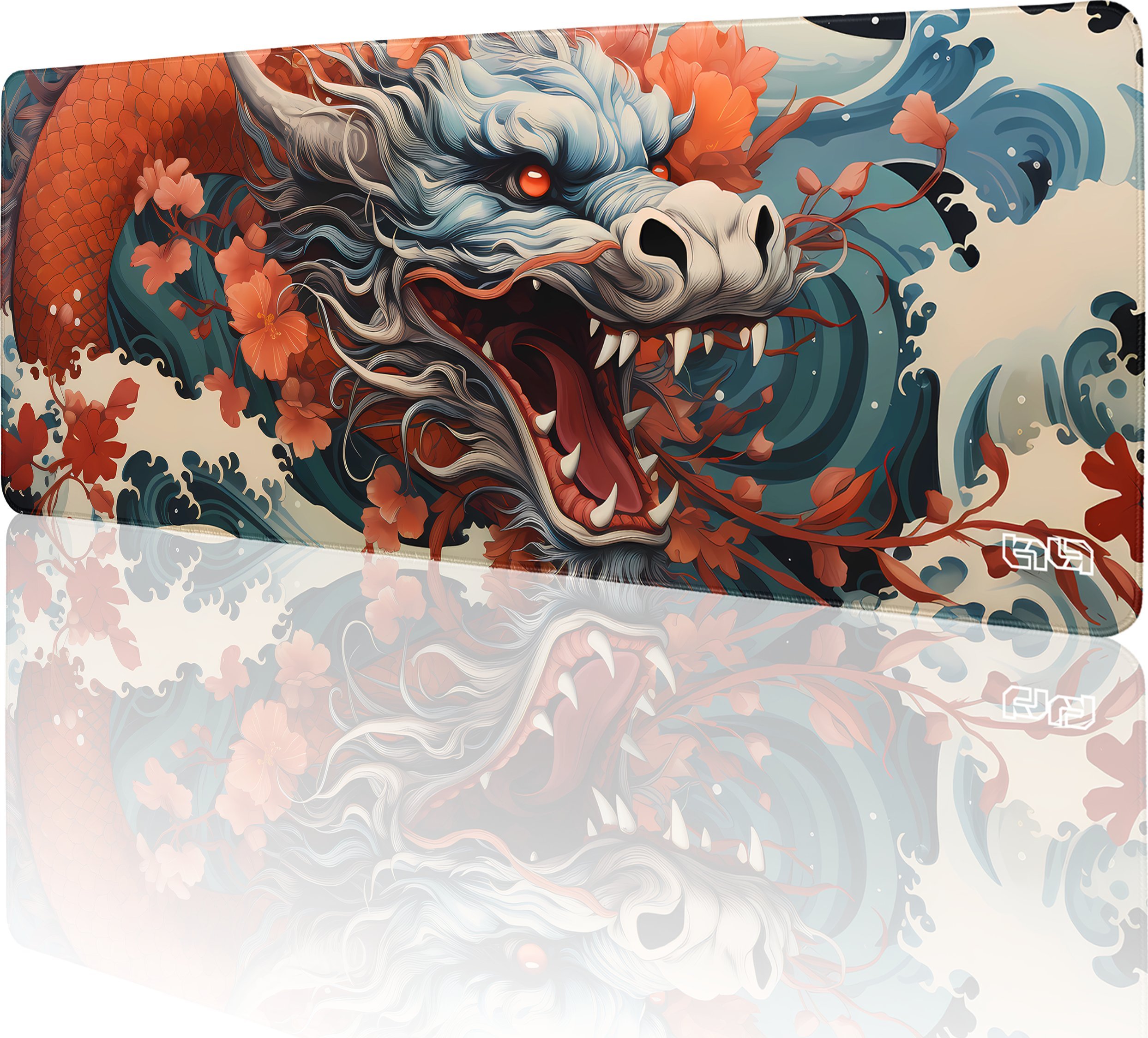 Podkładka Tilt PODKŁADKA GAMINGOWA Chiński Smok 80x30 TILT Prezent Na biurko XXL