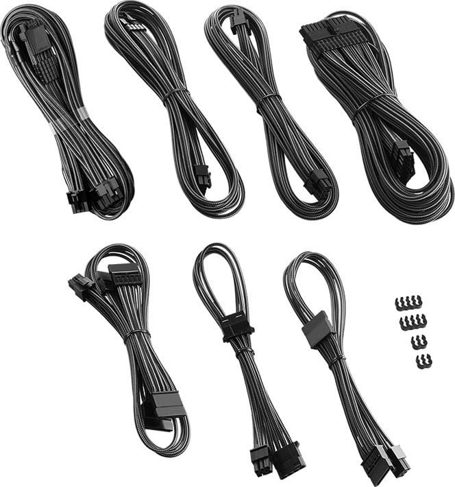 CableMod CableMod C-Series PRO ModMesh 12VHPWR Cable Kit for Corsair RM, RMi, RMx (Black Label) - carbon
