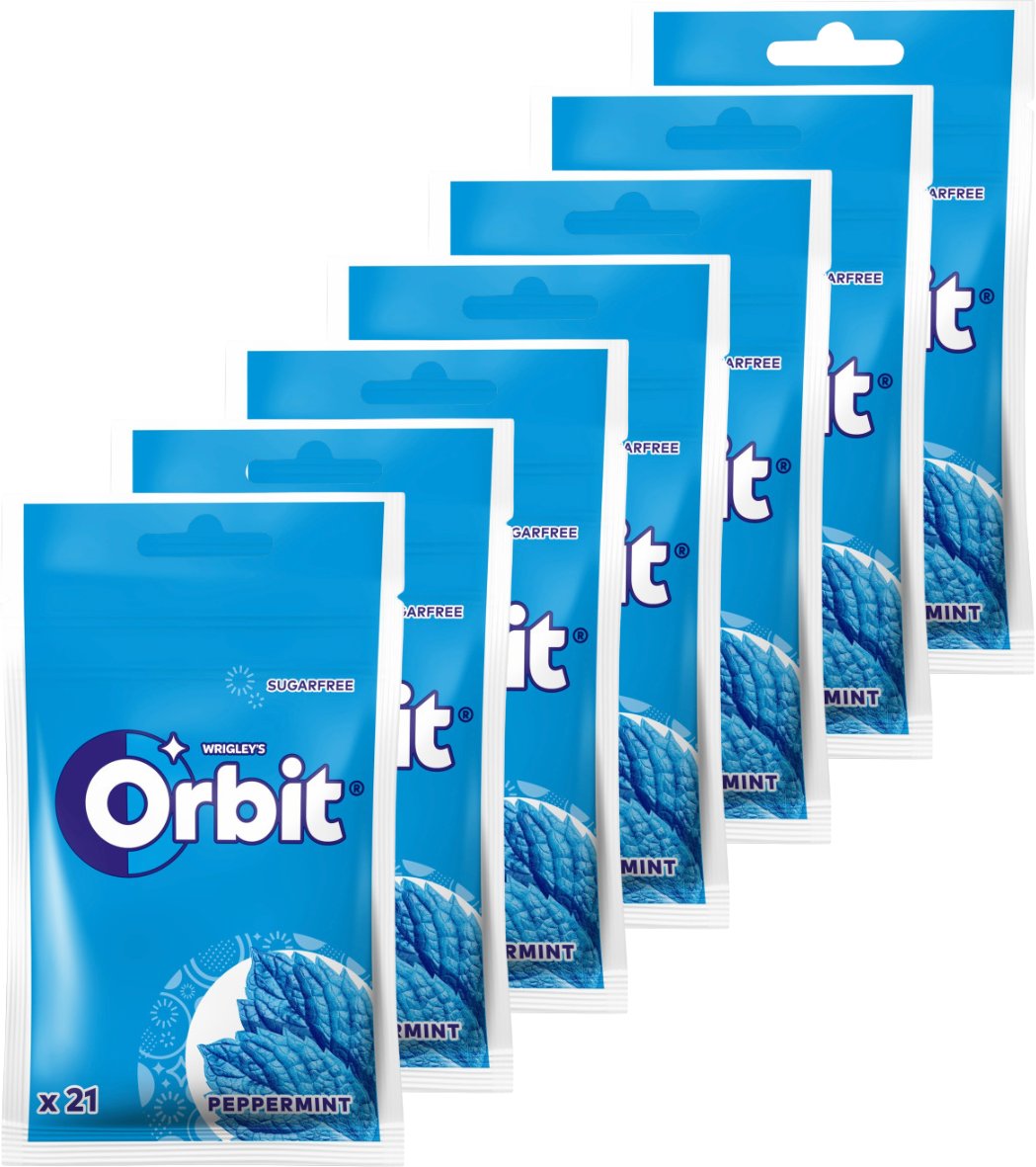 Orbit Peppermint Guma do żucia bez cukru 29 g x 22 sztuki