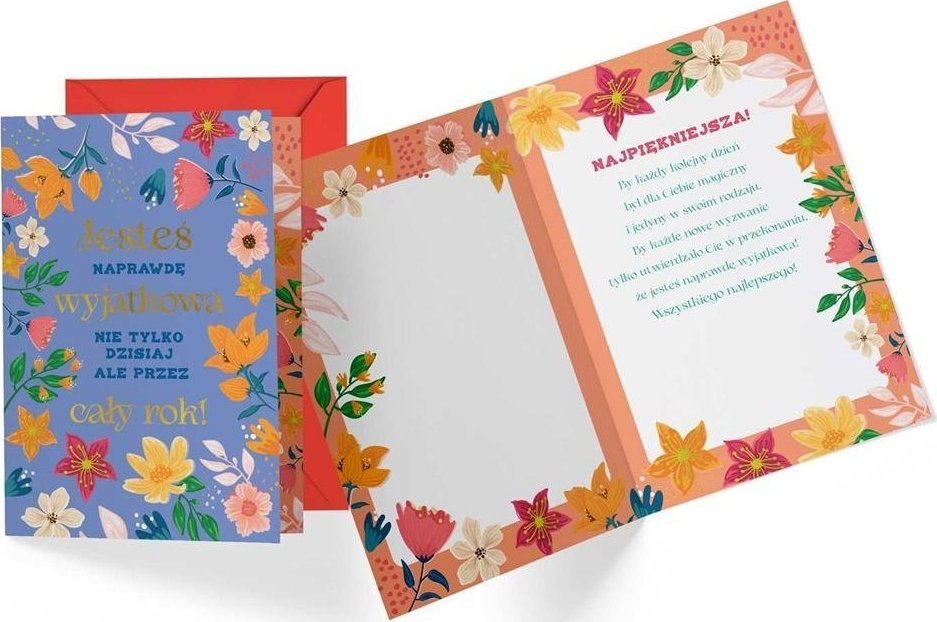 KUKARTKA Karnet B6 PR-405 Jesteś naprawdę wyjątkowa