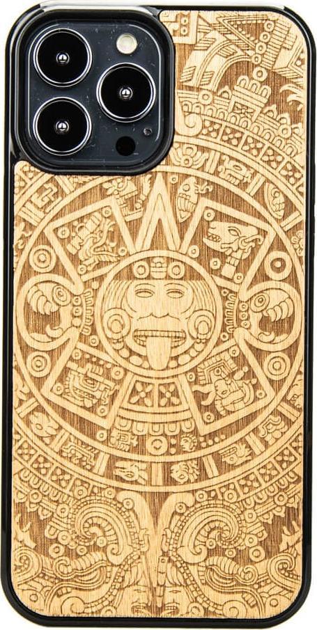 BeWood Drewniane Etui iPhone 13 Pro Max KALENDARZ AZTECKI ANIEGRE