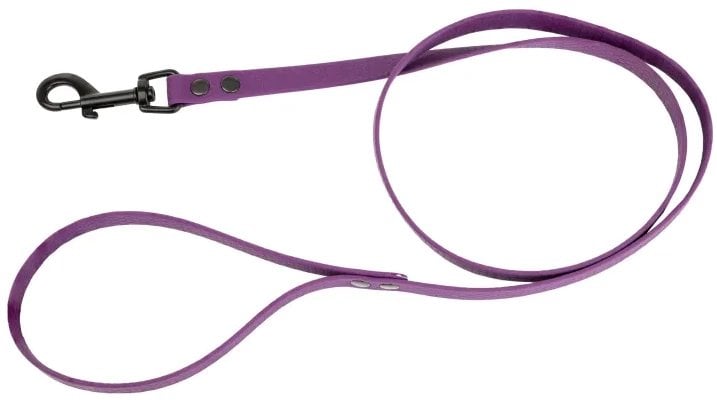 Smycz dla psa z wytrzyma�ej gumy, fioletowa, 16mm/1,2m