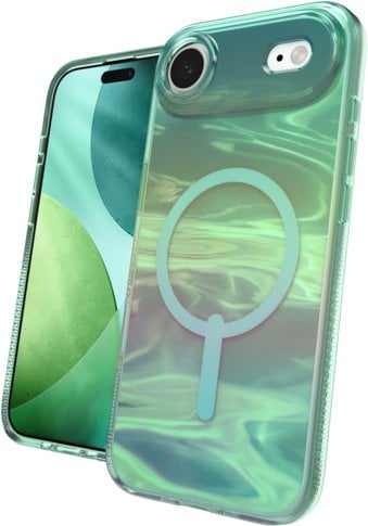 ZAGG Milan Snap - etui do iPhone 17 Air kompatybilne z MagSafe (iridescent oil slick)
