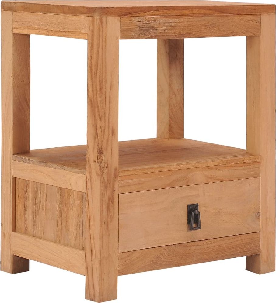 vidaXL VidaXL Szafka nocna, 40 x 30 x 50 cm, lite drewno tekowe