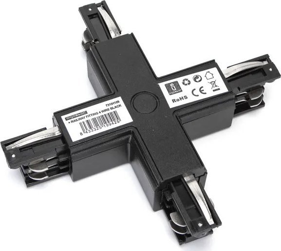 Aigostar Złączka szynowa Czteroprzewodowa typ szyna czarna Czteroprzewodowa typ szyna czarna