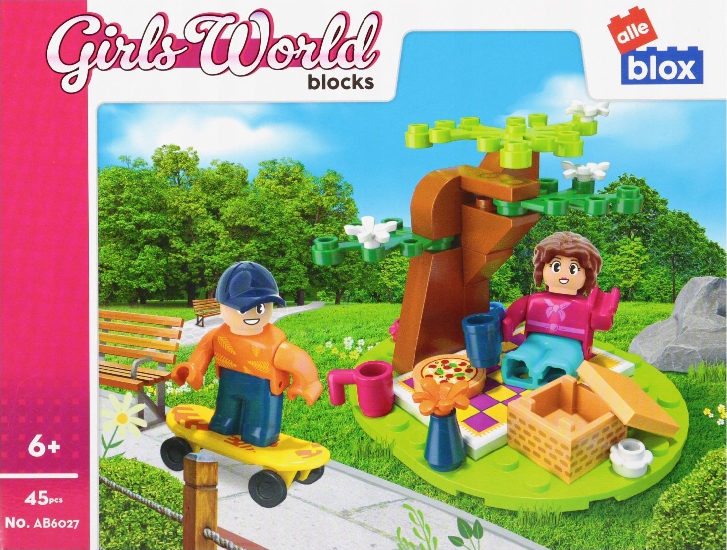 ALLEBLOX KLOCKI KONSTR ALLEBLOX GIRL PIKN 45EL 19X14X5 48