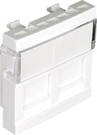 Efapel EFAPEL QUADRO45 MODUŁ 2 x ZŁĄCZE RJ BIAŁY MAT 45971 SBM