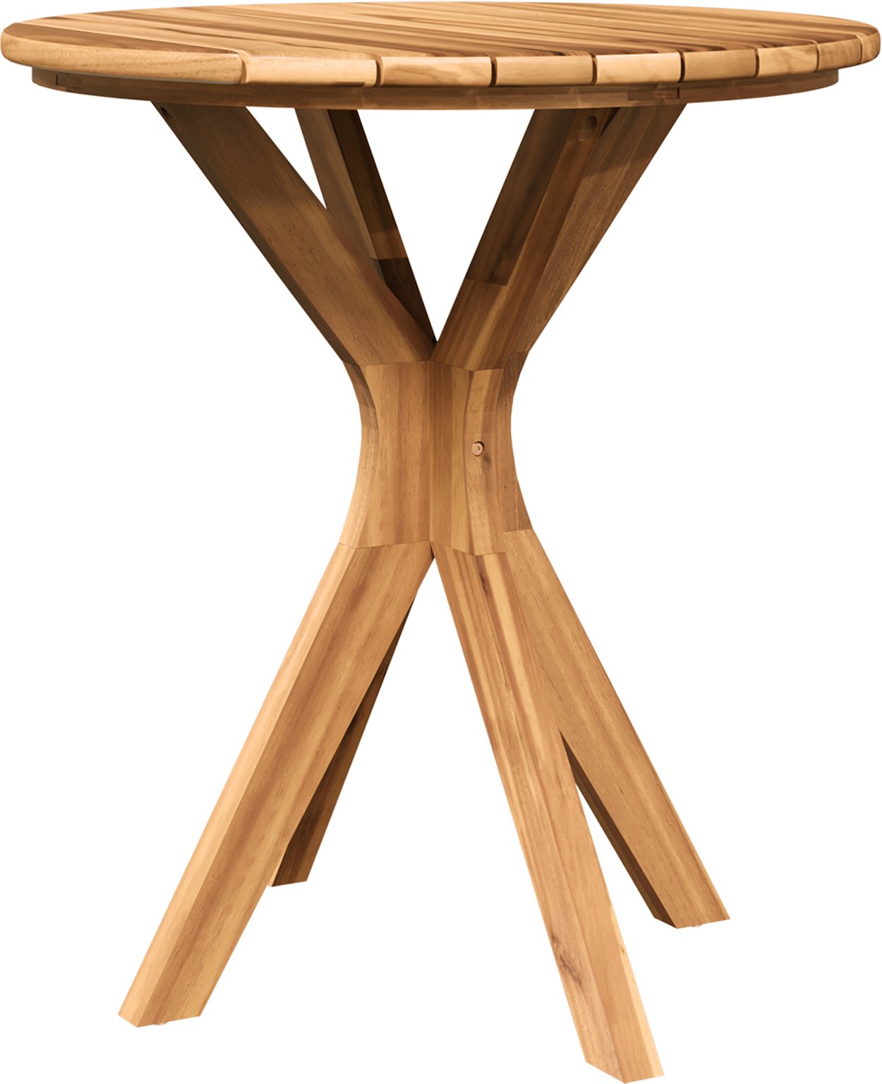 vidaXL Stół bistro ogrodowy 70x75 cm z litego drewna teakowego