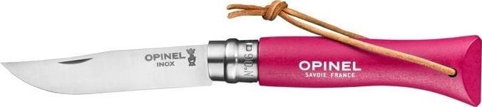 Opinel Nóż Opinel Colorama 06 Strawberry rzemień