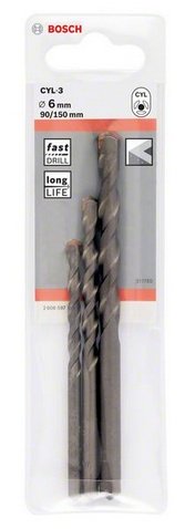 Wiertło Bosch walcowe 5 6 8mm zestaw (2608597709)