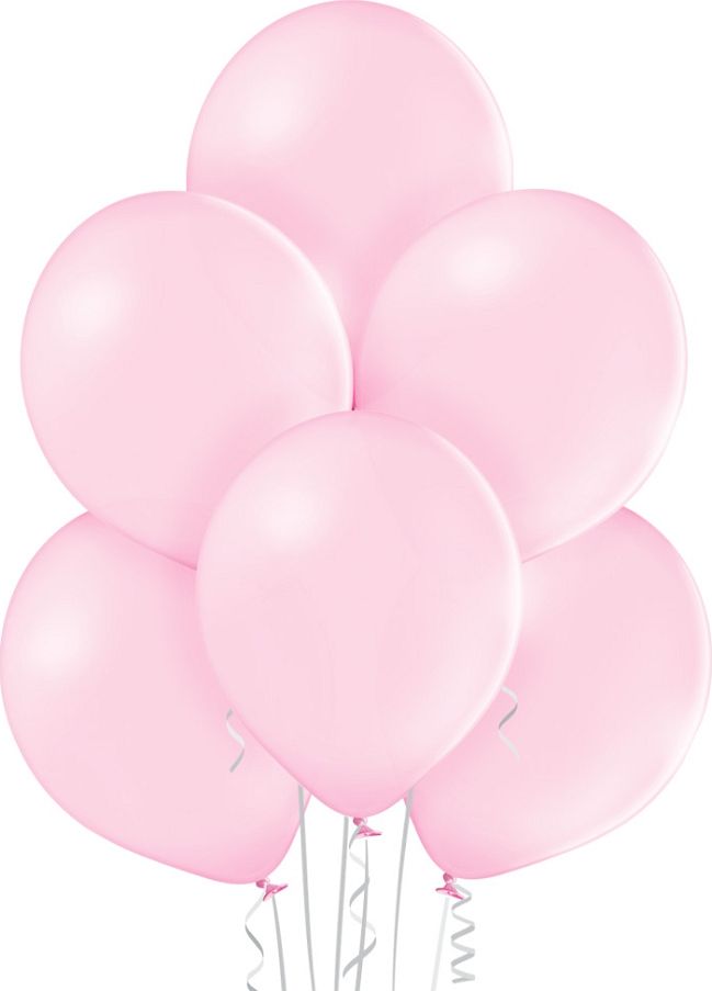 Belball Balony pastelowe Jasnoróżowe, B105, 30 cm, 100 szt.