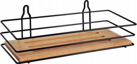 Koszyk prysznicowy Bisk Półka łazienkowa pod prysznic Umbra bambus-czarny