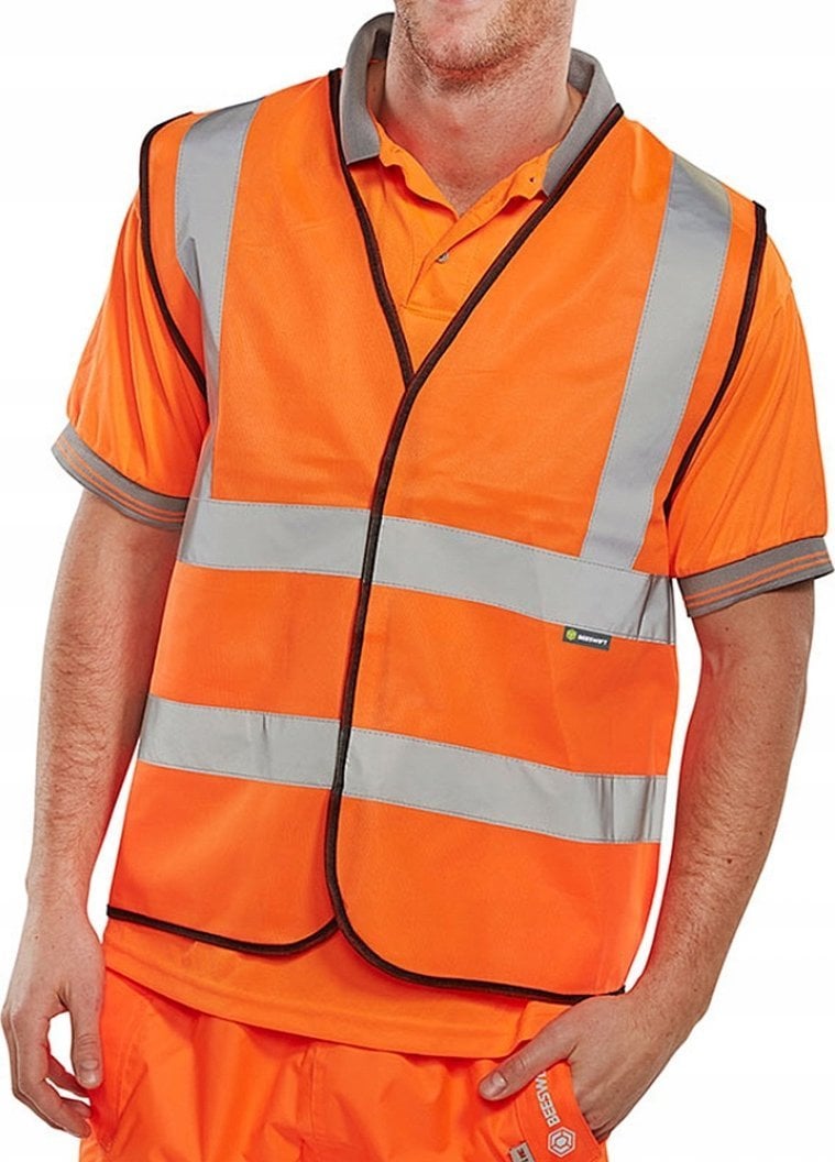 Kamizelka ostrzegawcza BEESWIFT, rozm. 4XL, pomarańczowa