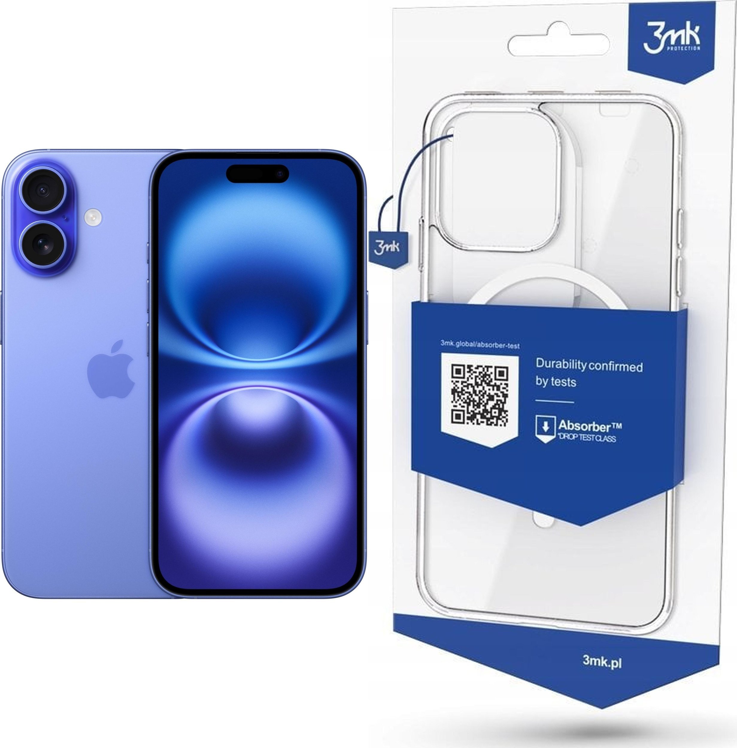 Smartfon Apple iPhone 16 128GB Ultramarine (MYEC3) + Etui MagCase