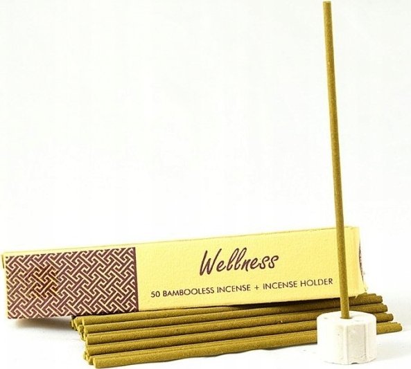 Song of India Wellness Nie zawierające bambusa kadzidła indyjskie z ceramicznym stojakiem 50 szt.