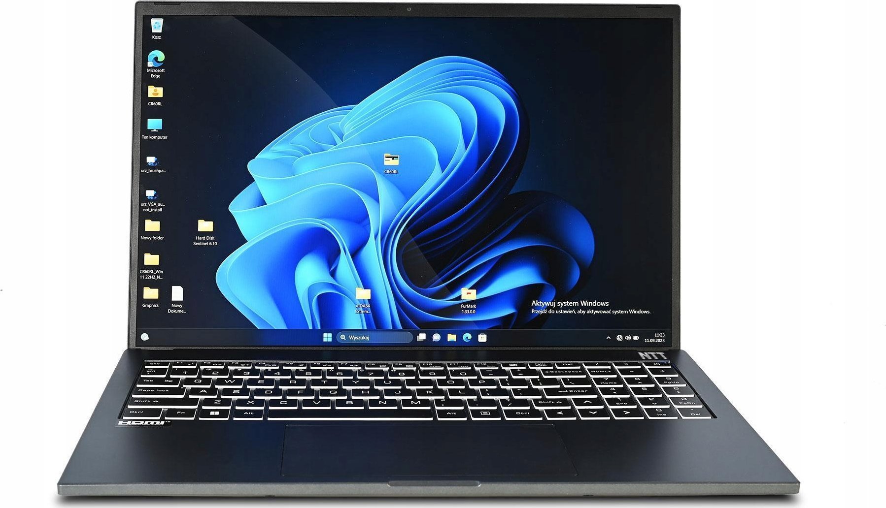 Laptop NTT System Laptop NTT® Book B16EC 16" 1920x1200, i5 13420H, ARC A350M 4GB, 32GB RAM, 1TB SSD M.2, Windows 11 Home
