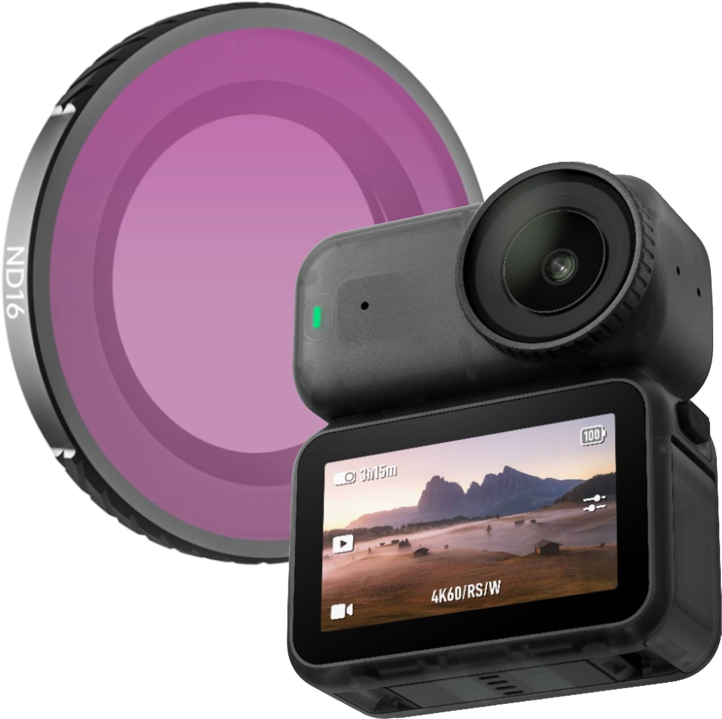 Greenl FILTR ND16 Szary neutralny filtr ochronny do kamery sportowej DJI OSMO NANO