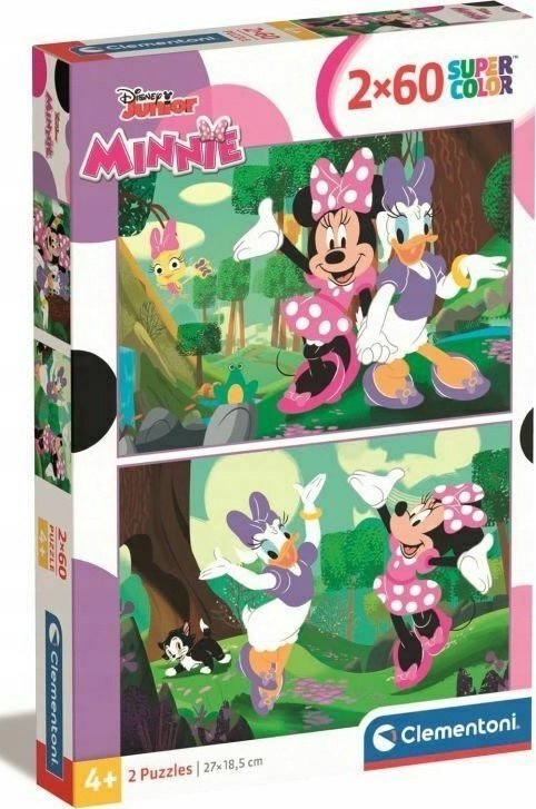 Clementoni Puzzle SuperColor Minnie Mouse 2x60 elementów (24815)