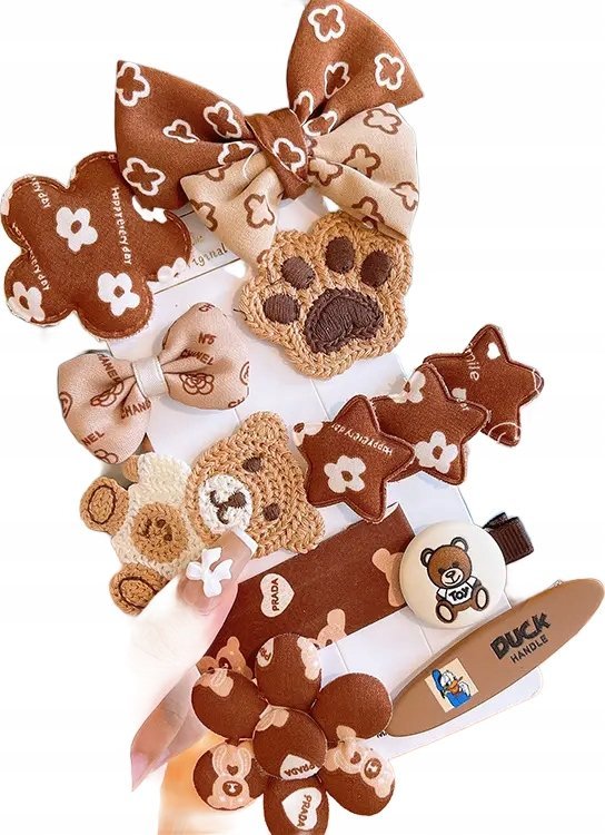 Komplet spinek, wsuwek do włosów Dziewczęcy Beż typ XXIV