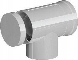 Ricom KOLANO KONC PP-AL 87ST DN80/125 Z REWIZJA Z USZCZ