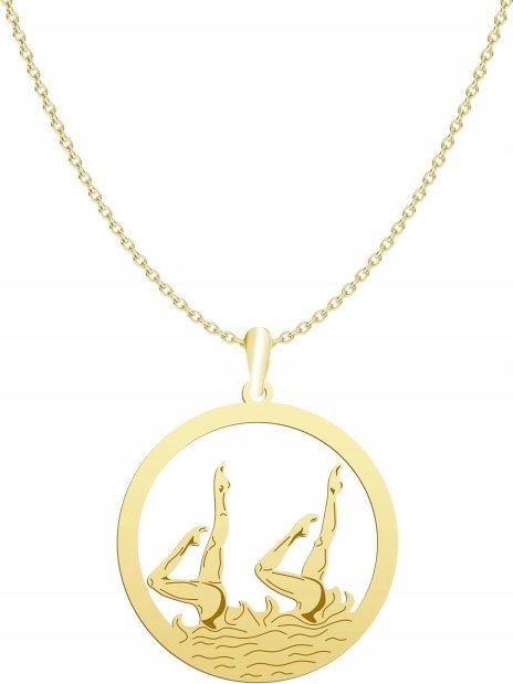 Radziszewska Pozłacany Naszyjnik Pływanie Synchroniczne GRAWER