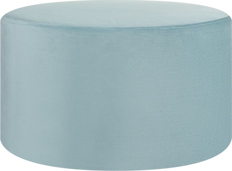 Beliani Puf okrągły 61 cm zielony MILLEN