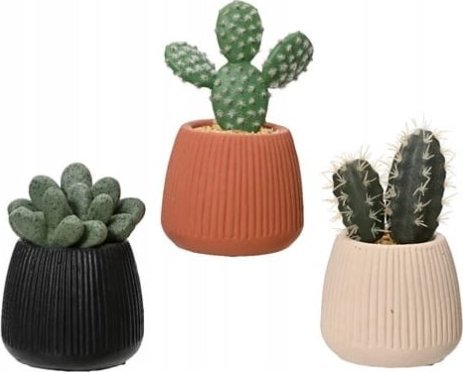 Kaemingk Kaktus w doniczce sztuczna roślina ozdobna 1 szt 14x8,5 cm