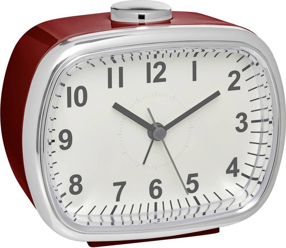 TFA TFA 60.1032.05 Analogue Alarm Clock red