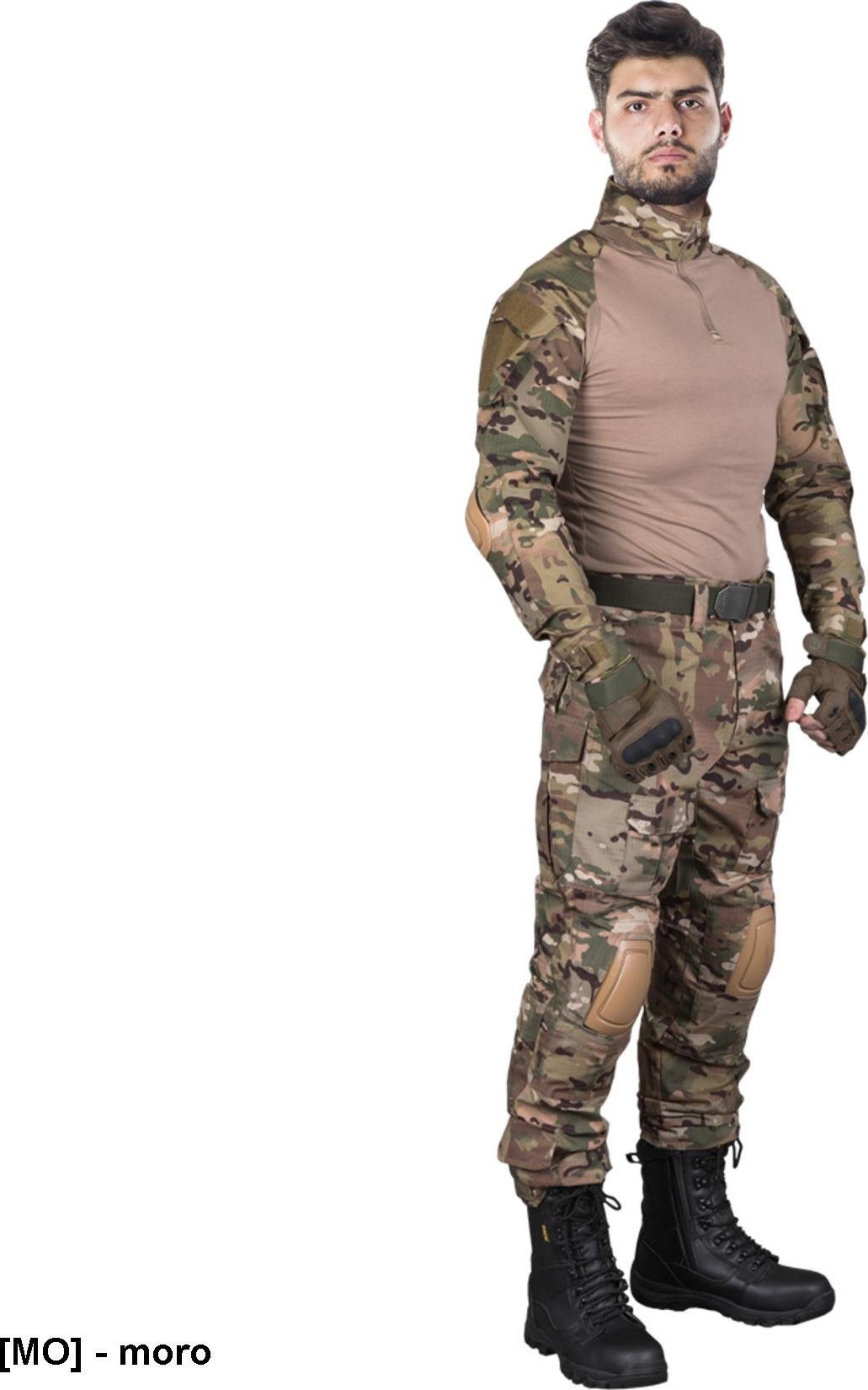 R.E.I.S. TG-PROTECT - ubranie ochronne typu Tactical Guard - bluza+spodnie, 65% poliester, 35% bawełna, 210-220 g/m - moro 3XL