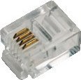 LogiLink ZUB Logilink modular plug RJ11 6P4C unshielded