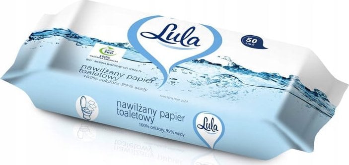 Stella LULA Nawilżany papier toaletowy 99% wody, 1op.-50szt.
