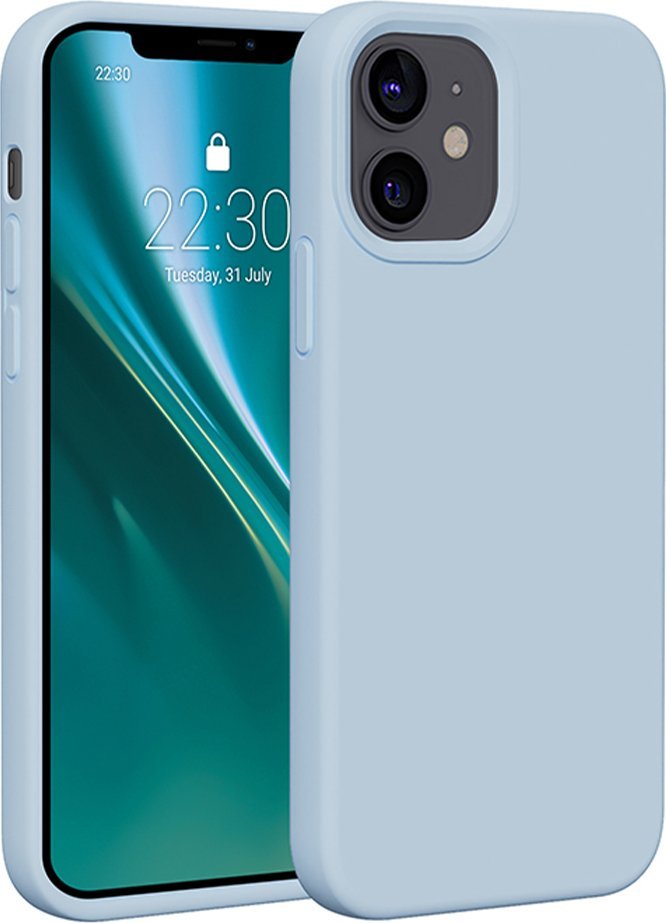 Etteri Nakładka Etteri Silicone Case do iPhone 12 / 12 Pro 6,1" jasnoniebieska