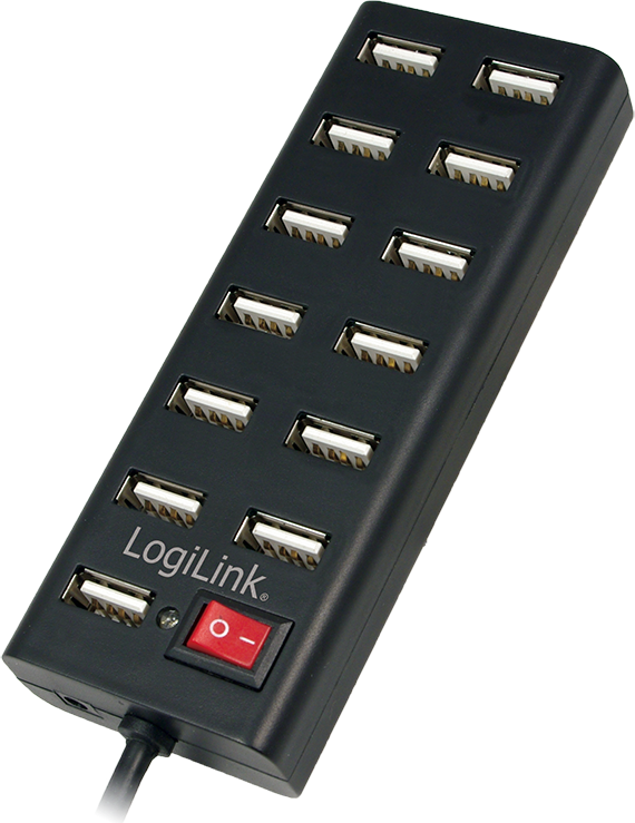 HUB USB LogiLink 13x USB-A 2.0 (UA0126)
