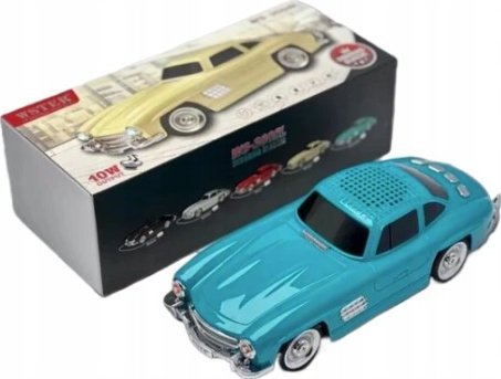 Głośnik Bezprzewodowy Auto Mini Samochód Ozdoba Retro 300SL Modny Design