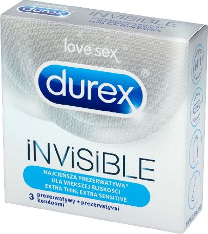 Durex Prezerwatywy Invisible Extra Sensitive 3szt