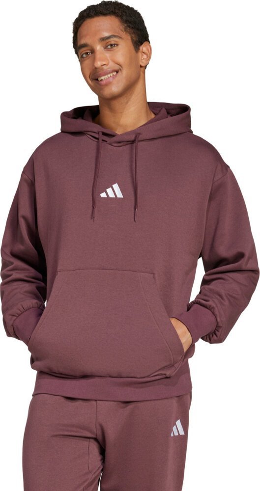 Bluza męska adidas Essentials Feelcozy Fleece brązowa IN6070 2XL