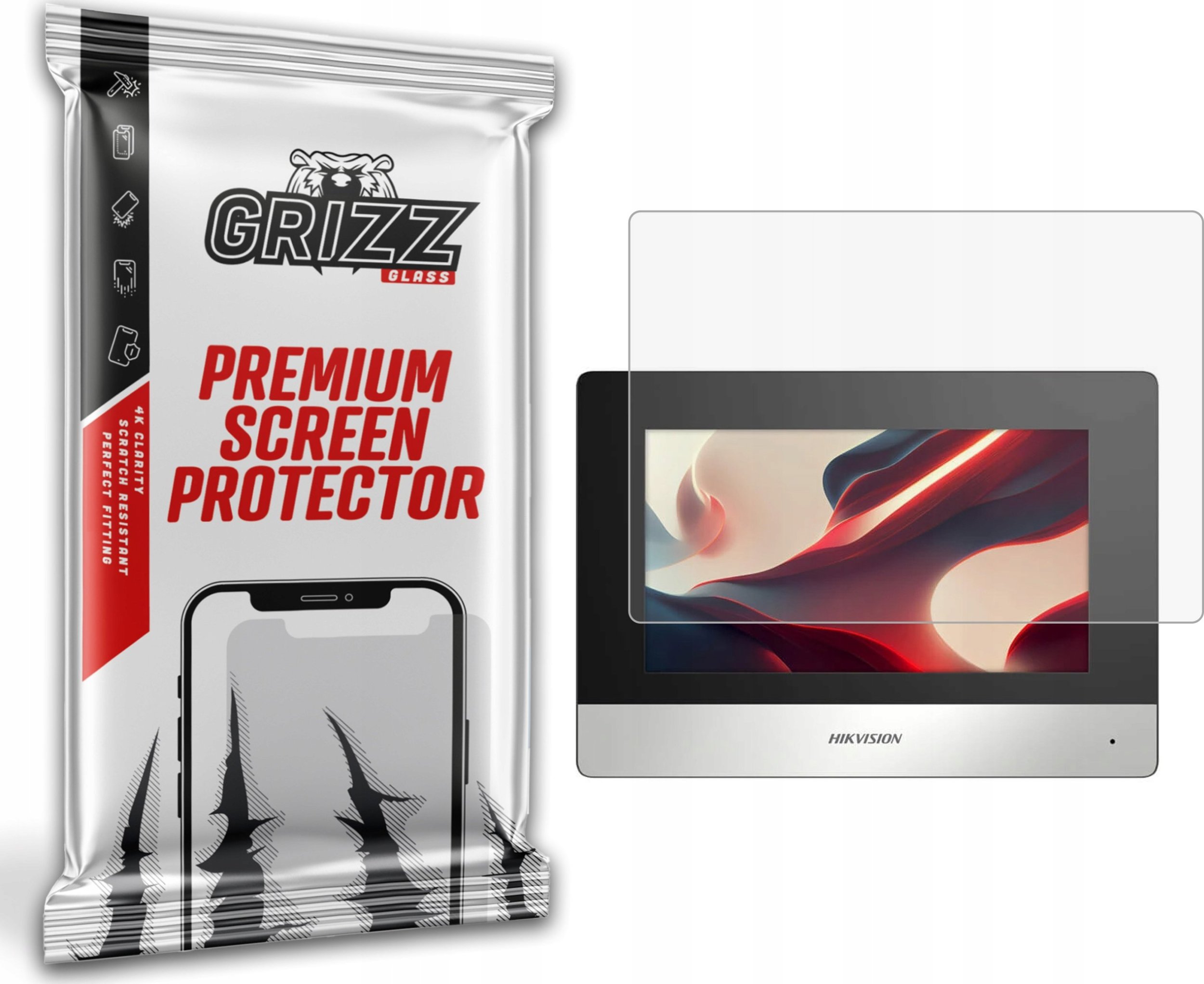GrizzGlass Folia matowa GrizzGlass PaperScreen do wideodomofonu HIKVISION IP DS-KH6320-WTE1/EU 7"