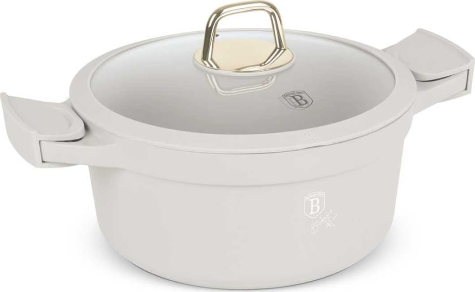 GARNEK TYTANOWY Z POKRYWĄ 24cm BERLINGER HAUS BH-7787 SAHARA