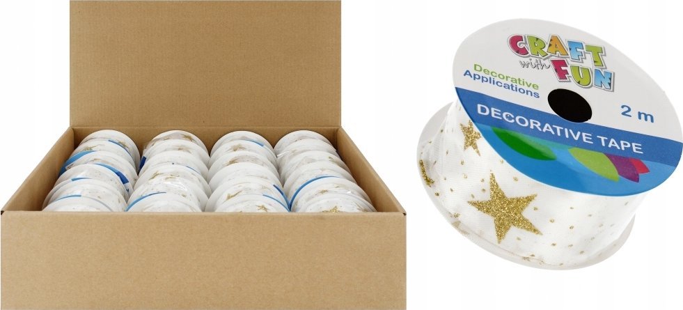 Craft with Fun OZDOBA BN TASMA OZD BIA/ZLO BROK 4CMX2M CF24/144